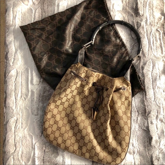 Gucci Handbags - ❌SOLD❌ Gucci Bamboo Handle Tie Shoulder Bag